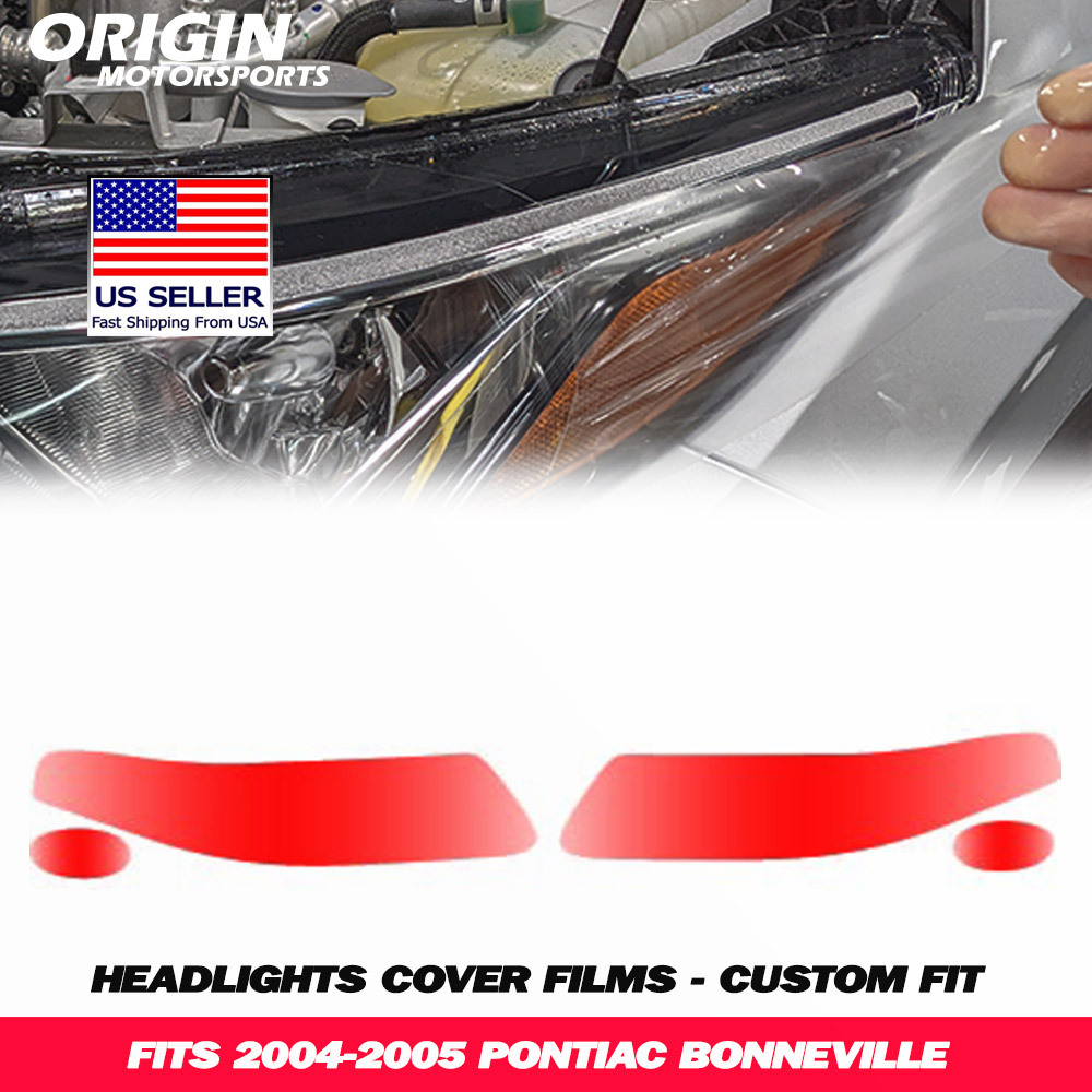 2004-2005 Pontiac BONNEVILLE Precut Headlight PPF Clear Paint Protection Film Kit 2004-2005 Pontiac BONNEVILLE Precut Headlight PPF Clear Paint Protection Film Kit
