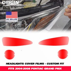 2004-2008 Pontiac GRAND PRIX Precut Headlight PPF Clear Paint Protection Film Kit 2004-2008 Pontiac GRAND PRIX Precut Headlight PPF Clear Paint Protection Film Kit