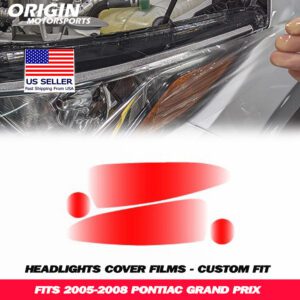 2005-2008 Pontiac GRAND PRIX Precut Headlight PPF Clear Paint Protection Film Kit 2005-2008 Pontiac GRAND PRIX Precut Headlight PPF Clear Paint Protection Film Kit