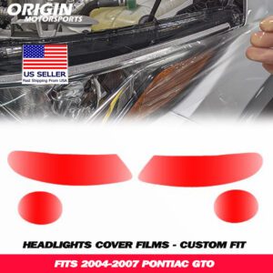 2004-2007 Pontiac GTO Precut Headlight PPF Clear Paint Protection Film Kit 2004-2007 Pontiac GTO Precut Headlight PPF Clear Paint Protection Film Kit