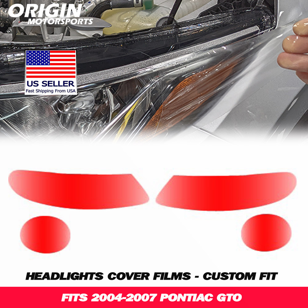 2004-2007 Pontiac GTO Precut Headlight PPF Clear Paint Protection Film Kit