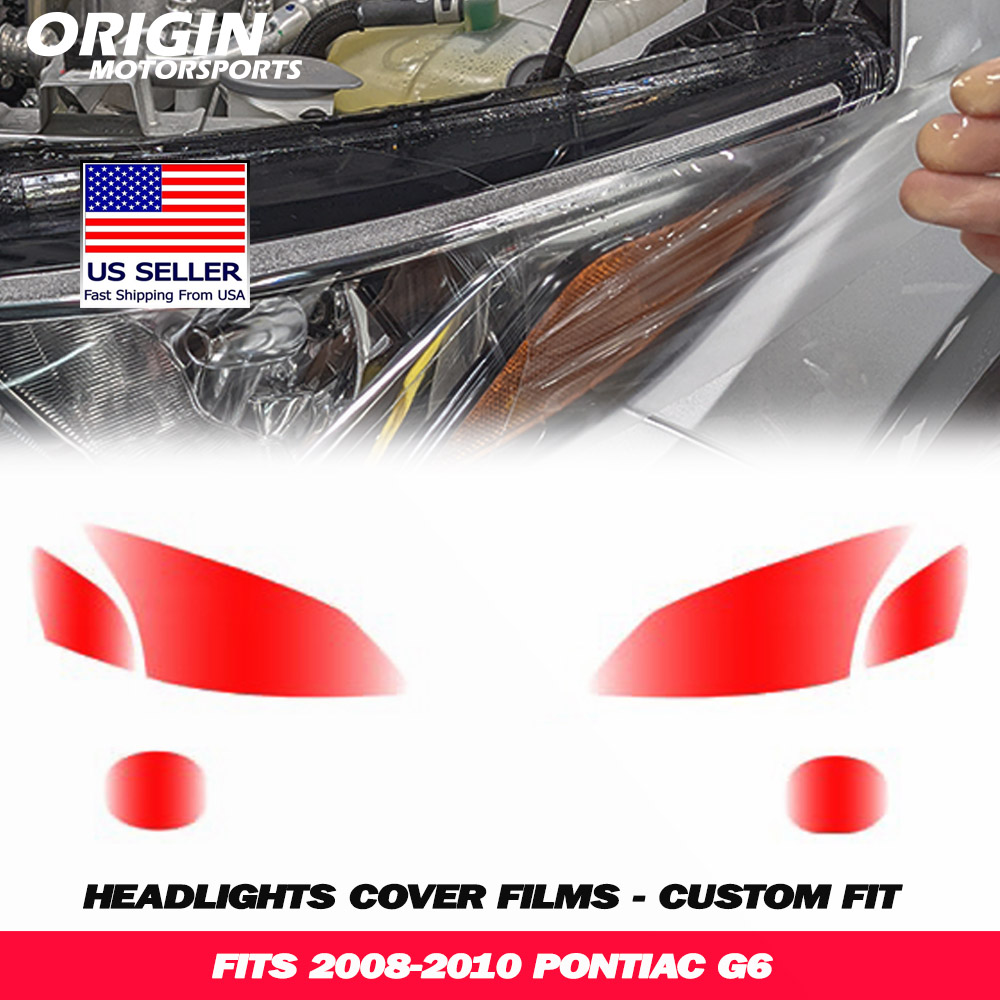 2008-2010 Pontiac G6 Precut Headlight PPF Clear Paint Protection Film Kit 2008-2010 Pontiac G6 Precut Headlight PPF Clear Paint Protection Film Kit