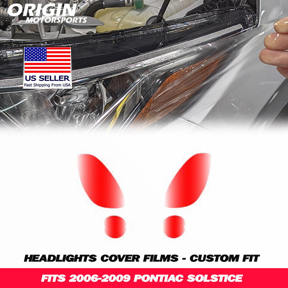 2006-2009 Pontiac SOLSTICE Precut Headlight PPF Clear Paint Protection Film Kit 2006-2009 Pontiac SOLSTICE Precut Headlight PPF Clear Paint Protection Film Kit