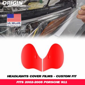 2002-2005 Porsche 911 Precut Headlight PPF Clear Paint Protection Film Kit 2002-2005 Porsche 911 Precut Headlight PPF Clear Paint Protection Film Kit