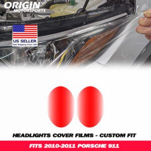2010-2011 Porsche 911 Precut Headlight PPF Clear Paint Protection Film Kit 2010-2011 Porsche 911 Precut Headlight PPF Clear Paint Protection Film Kit