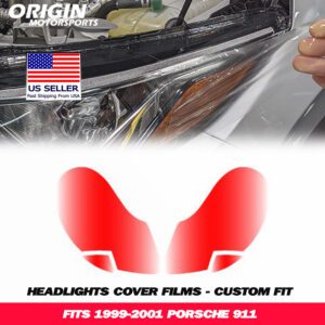 1999-2001 Porsche 911 Precut Headlight PPF Clear Paint Protection Film Kit