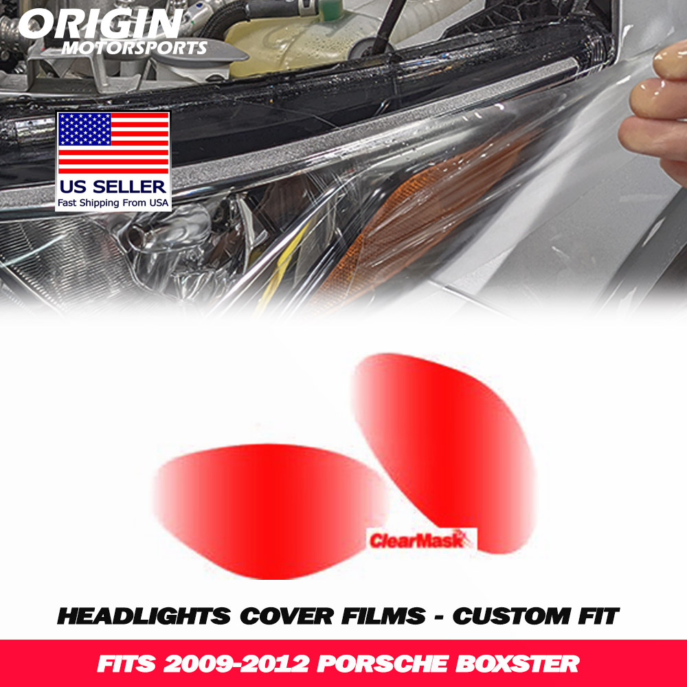 2009-2012 Porsche BOXSTER Precut Headlight PPF Clear Paint Protection Film Kit 2009-2012 Porsche BOXSTER Precut Headlight PPF Clear Paint Protection Film Kit