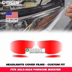 2013-2016 Porsche BOXSTER Precut Headlight PPF Clear Paint Protection Film Kit 2013-2016 Porsche BOXSTER Precut Headlight PPF Clear Paint Protection Film Kit