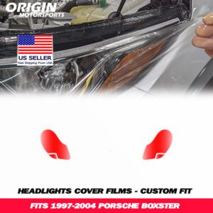1997-2004 Porsche BOXSTER Precut Headlight PPF Clear Paint Protection Film Kit 1997-2004 Porsche BOXSTER Precut Headlight PPF Clear Paint Protection Film Kit