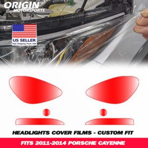 2011-2014 Porsche CAYENNE Precut Headlight PPF Clear Paint Protection Film Kit 2011-2014 Porsche CAYENNE Precut Headlight PPF Clear Paint Protection Film Kit