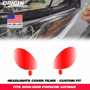2006-2008 Porsche CAYMAN Precut Headlight PPF Clear Paint Protection Film Kit 2006-2008 Porsche CAYMAN Precut Headlight PPF Clear Paint Protection Film Kit