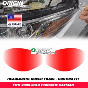 2009-2013 Porsche CAYMAN Precut Headlight PPF Clear Paint Protection Film Kit 2009-2013 Porsche CAYMAN Precut Headlight PPF Clear Paint Protection Film Kit