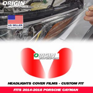 2014-2016 Porsche CAYMAN Precut Headlight PPF Clear Paint Protection Film Kit 2014-2016 Porsche CAYMAN Precut Headlight PPF Clear Paint Protection Film Kit