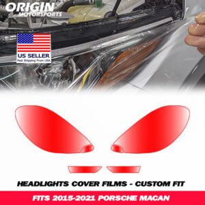 2015-2021 Porsche MACAN Precut Headlight PPF Clear Paint Protection Film Kit 2015-2021 Porsche MACAN Precut Headlight PPF Clear Paint Protection Film Kit
