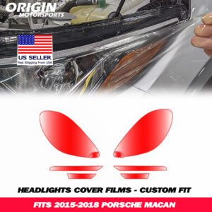 2015-2018 Porsche MACAN Precut Headlight PPF Clear Paint Protection Film Kit 2015-2018 Porsche MACAN Precut Headlight PPF Clear Paint Protection Film Kit