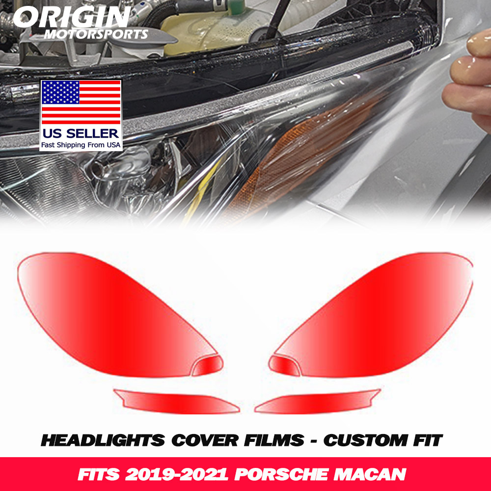 2019-2021 Porsche MACAN Precut Headlight PPF Clear Paint Protection Film Kit