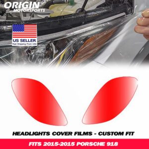 2015-2015 Porsche 918 Precut Headlight PPF Clear Paint Protection Film Kit 2015-2015 Porsche 918 Precut Headlight PPF Clear Paint Protection Film Kit