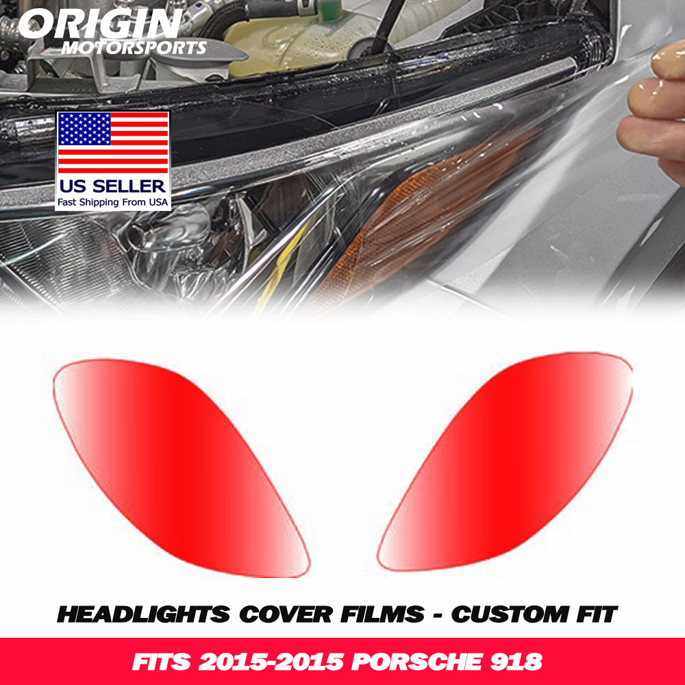 2015-2015 Porsche 918 Precut Headlight PPF Clear Paint Protection Film Kit 2015-2015 Porsche 918 Precut Headlight PPF Clear Paint Protection Film Kit