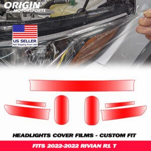 2022-2022 Rivian R1 T Precut Headlight PPF Clear Paint Protection Film Kit 2022-2022 Rivian R1 T Precut Headlight PPF Clear Paint Protection Film Kit