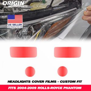 2004-2009 Rolls-Royce PHANTOM Precut Headlight PPF Clear Paint Protection Film Kit 2004-2009 Rolls-Royce PHANTOM Precut Headlight PPF Clear Paint Protection Film Kit