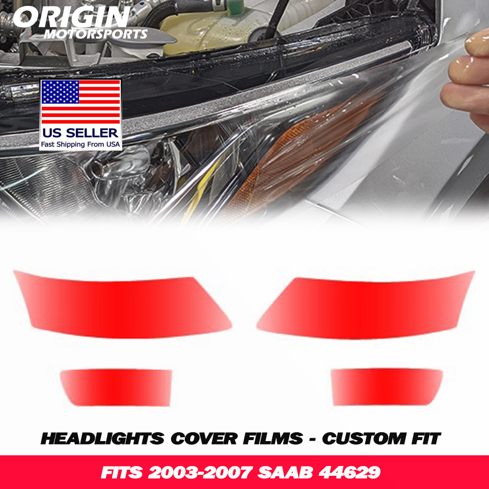 2003-2007 Saab 44629 Precut Headlight PPF Clear Paint Protection Film Kit 2003-2007 Saab 44629 Precut Headlight PPF Clear Paint Protection Film Kit