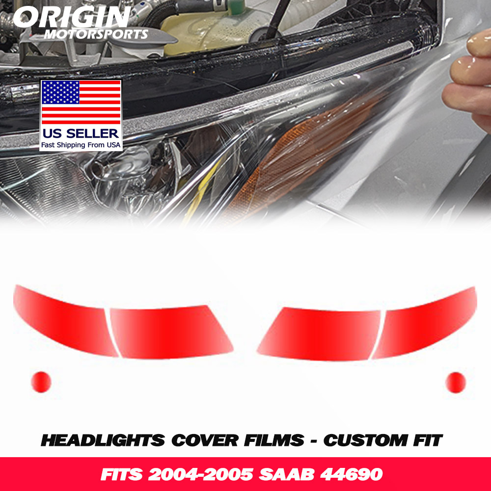 2004-2005 Saab 44690 Precut Headlight PPF Clear Paint Protection Film Kit
