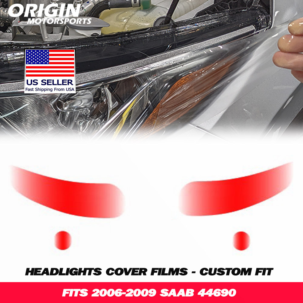 2006-2009 Saab 44690 Precut Headlight PPF Clear Paint Protection Film Kit 2006-2009 Saab 44690 Precut Headlight PPF Clear Paint Protection Film Kit