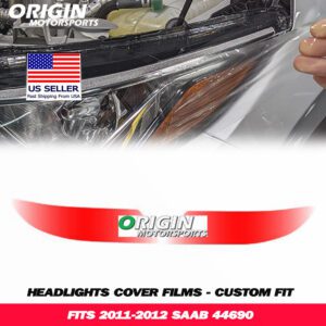 2011-2012 Saab 44690 Precut Headlight PPF Clear Paint Protection Film Kit