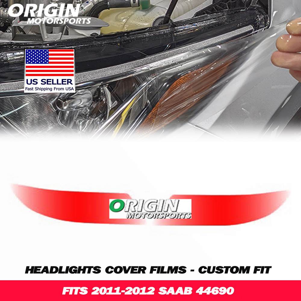 2011-2012 Saab 44690 Precut Headlight PPF Clear Paint Protection Film Kit 2011-2012 Saab 44690 Precut Headlight PPF Clear Paint Protection Film Kit