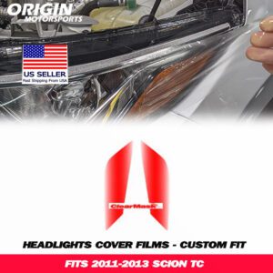 2011-2013 Scion TC Precut Headlight PPF Clear Paint Protection Film Kit