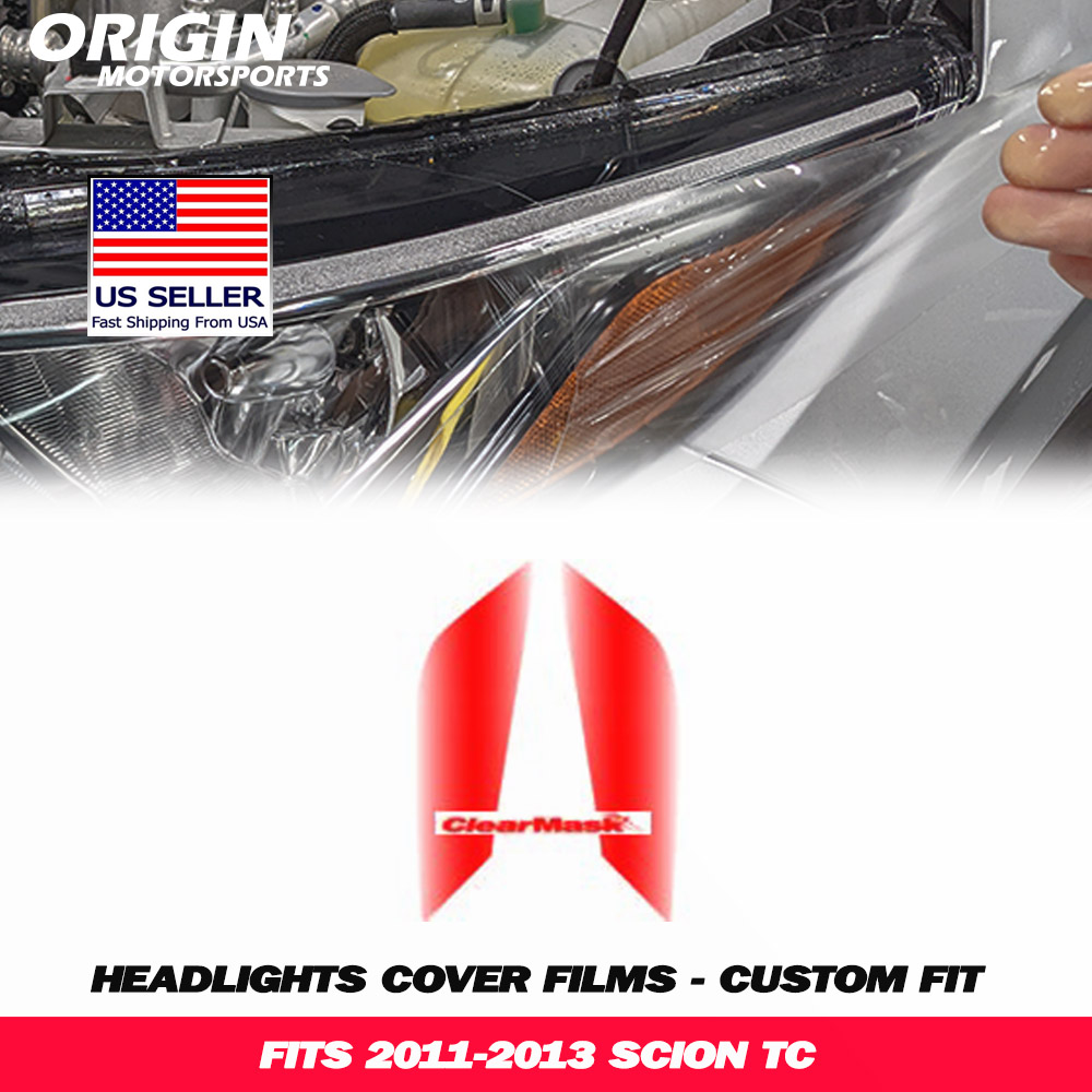 2011-2013 Scion TC Precut Headlight PPF Clear Paint Protection Film Kit 2011-2013 Scion TC Precut Headlight PPF Clear Paint Protection Film Kit