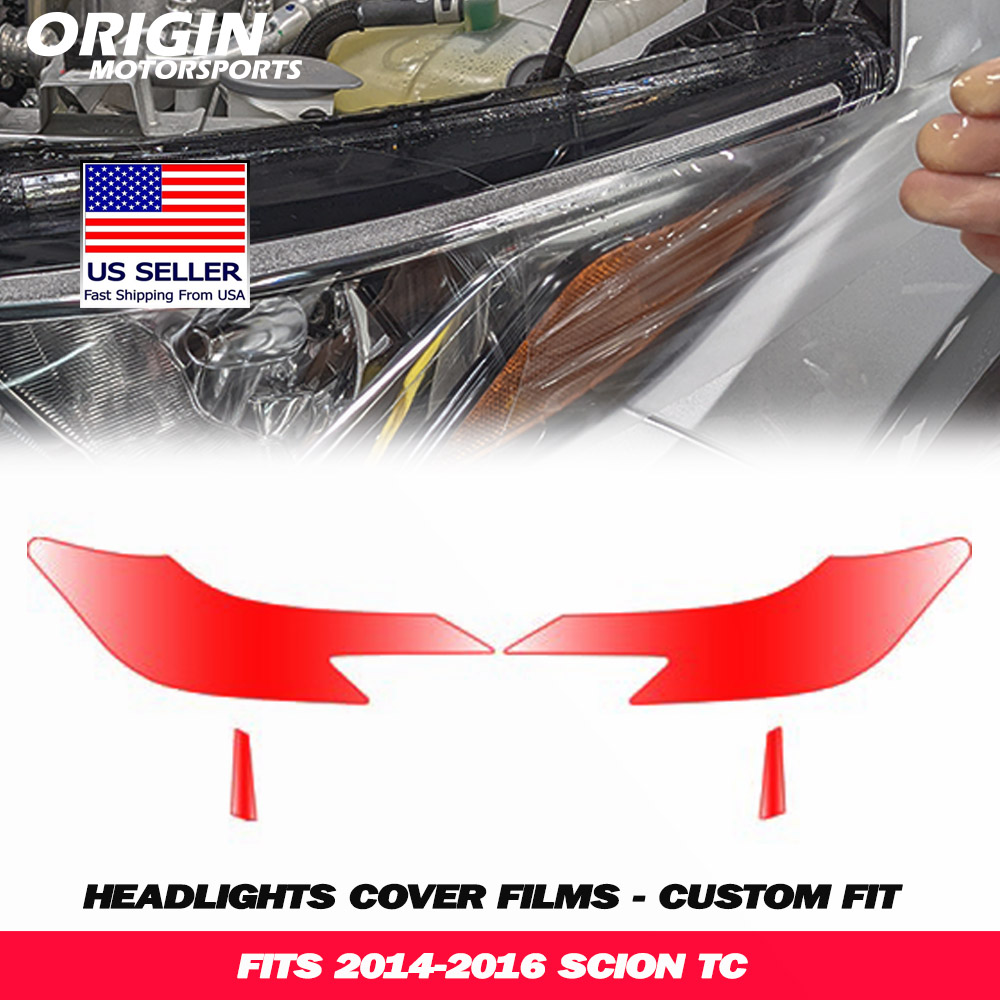 2014-2016 Scion TC Precut Headlight PPF Clear Paint Protection Film Kit