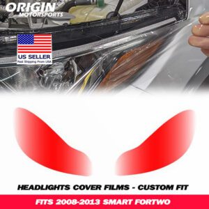 2008-2013 Smart FORTWO Precut Headlight PPF Clear Paint Protection Film Kit 2008-2013 Smart FORTWO Precut Headlight PPF Clear Paint Protection Film Kit