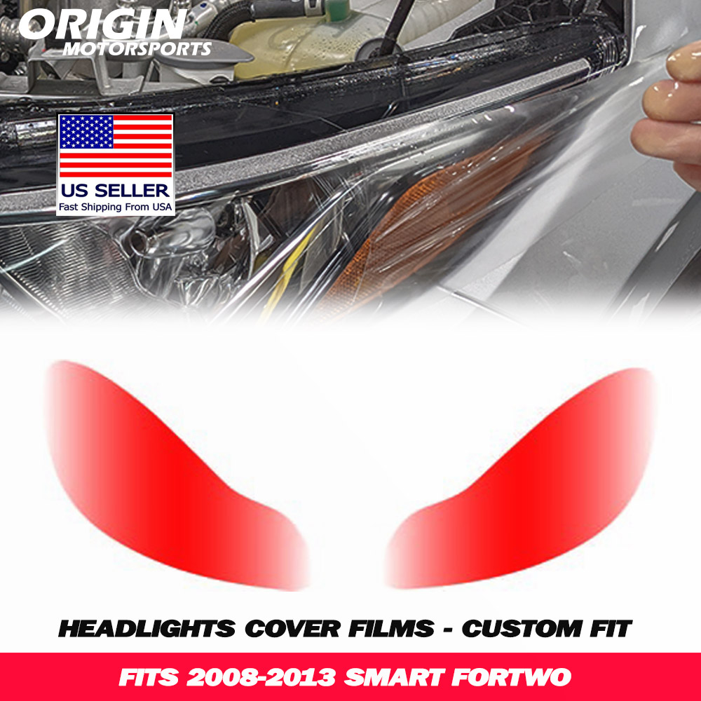 2008-2013 Smart FORTWO Precut Headlight PPF Clear Paint Protection Film Kit 2008-2013 Smart FORTWO Precut Headlight PPF Clear Paint Protection Film Kit