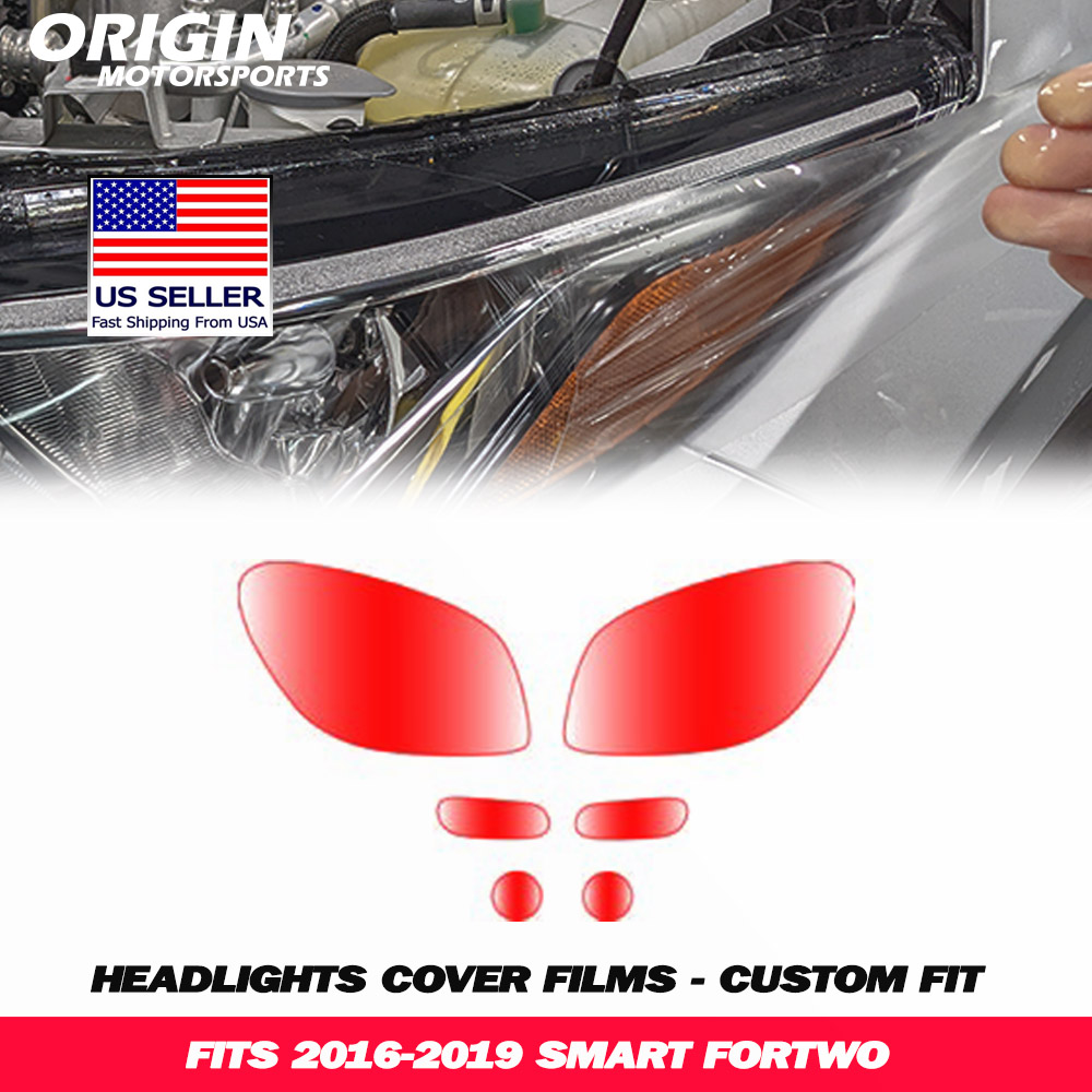 2016-2019 Smart FORTWO Precut Headlight PPF Clear Paint Protection Film Kit 2016-2019 Smart FORTWO Precut Headlight PPF Clear Paint Protection Film Kit