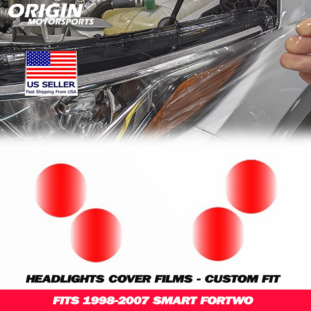 1998-2007 Smart FORTWO Precut Headlight PPF Clear Paint Protection Film Kit 1998-2007 Smart FORTWO Precut Headlight PPF Clear Paint Protection Film Kit
