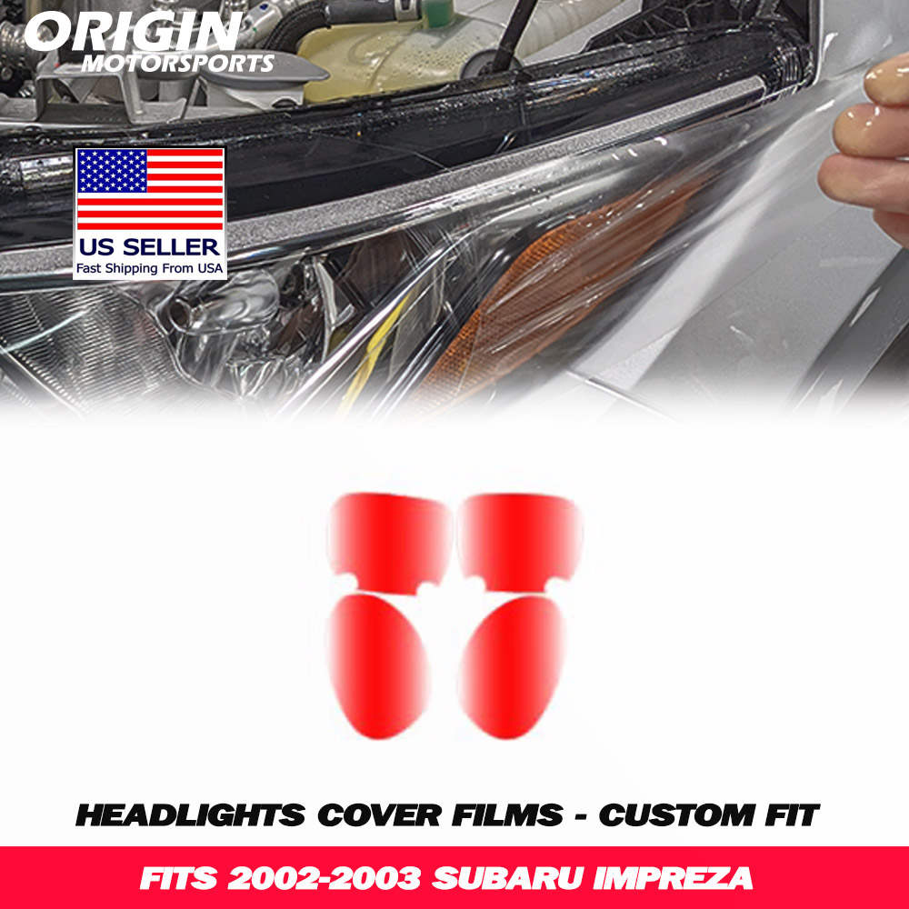 2002-2003 Subaru IMPREZA Precut Headlight PPF Clear Paint Protection Film Kit