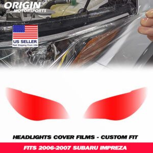 2006-2007 Subaru IMPREZA Precut Headlight PPF Clear Paint Protection Film Kit 2006-2007 Subaru IMPREZA Precut Headlight PPF Clear Paint Protection Film Kit