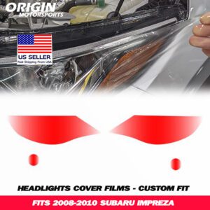 2008-2010 Subaru IMPREZA Precut Headlight PPF Clear Paint Protection Film Kit 2008-2010 Subaru IMPREZA Precut Headlight PPF Clear Paint Protection Film Kit