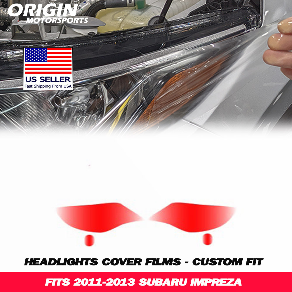 2011-2013 Subaru IMPREZA Precut Headlight PPF Clear Paint Protection Film Kit 2011-2013 Subaru IMPREZA Precut Headlight PPF Clear Paint Protection Film Kit