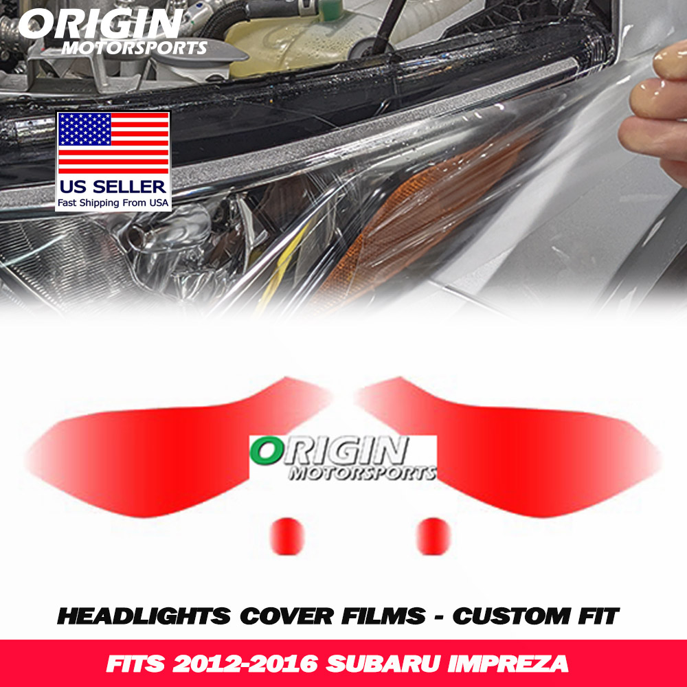2012-2016 Subaru IMPREZA Precut Headlight PPF Clear Paint Protection Film Kit 2012-2016 Subaru IMPREZA Precut Headlight PPF Clear Paint Protection Film Kit