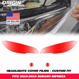 2015-2019 Subaru IMPREZA Precut Headlight PPF Clear Paint Protection Film Kit 2015-2019 Subaru IMPREZA Precut Headlight PPF Clear Paint Protection Film Kit