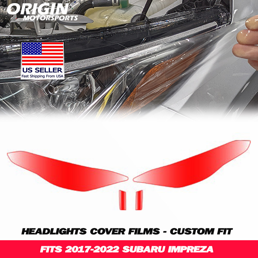 2017-2022 Subaru IMPREZA Precut Headlight PPF Clear Paint Protection Film Kit 2017-2022 Subaru IMPREZA Precut Headlight PPF Clear Paint Protection Film Kit
