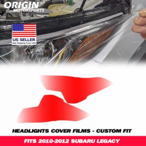2010-2012 Subaru LEGACY Precut Headlight PPF Clear Paint Protection Film Kit 2010-2012 Subaru LEGACY Precut Headlight PPF Clear Paint Protection Film Kit