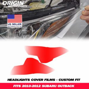 2010-2012 Subaru OUTBACK Precut Headlight PPF Clear Paint Protection Film Kit 2010-2012 Subaru OUTBACK Precut Headlight PPF Clear Paint Protection Film Kit