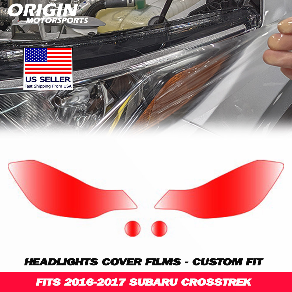 2016-2017 Subaru CROSSTREK Precut Headlight PPF Clear Paint Protection Film Kit 2016-2017 Subaru CROSSTREK Precut Headlight PPF Clear Paint Protection Film Kit