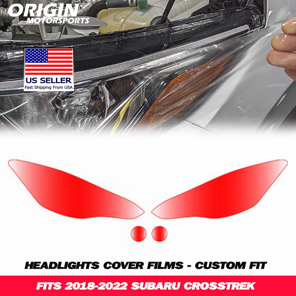 2018-2022 Subaru CROSSTREK Precut Headlight PPF Clear Paint Protection Film Kit 2018-2022 Subaru CROSSTREK Precut Headlight PPF Clear Paint Protection Film Kit