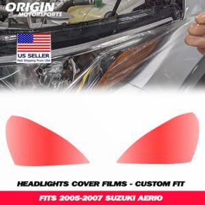 2005-2007 Suzuki AERIO Precut Headlight PPF Clear Paint Protection Film Kit