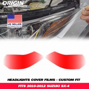 2010-2012 Suzuki SX-4 Precut Headlight PPF Clear Paint Protection Film Kit 2010-2012 Suzuki SX-4 Precut Headlight PPF Clear Paint Protection Film Kit
