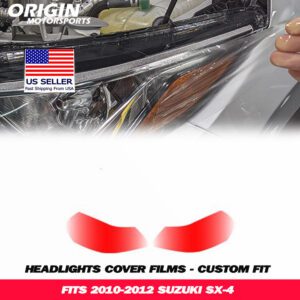 2010-2012 Suzuki SX-4 SPORT Precut Headlight PPF Clear Paint Protection Film Kit 2010-2012 Suzuki SX-4 SPORT Precut Headlight PPF Clear Paint Protection Film Kit